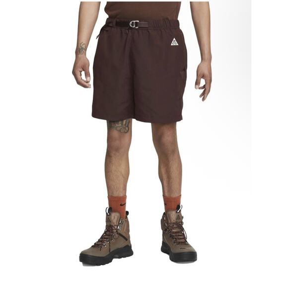 Nike ACG Other - Large Nike ACG Trail Shorts Outdoor Hiking Zip Pocket CZ6704 227 Burgundy Men